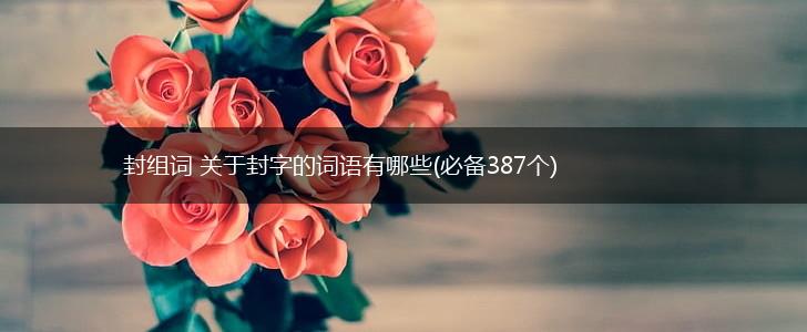 封组词 关于封字的词语有哪些(必备387个),第1张