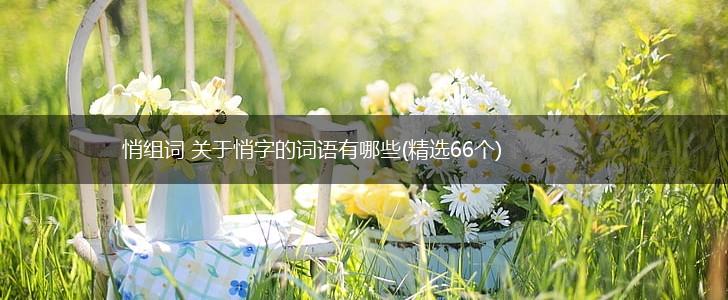 悄组词 关于悄字的词语有哪些(精选66个),第1张