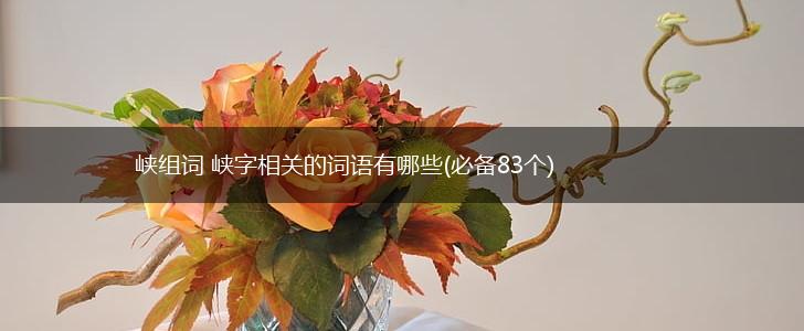 峡组词 峡字相关的词语有哪些(必备83个),第1张