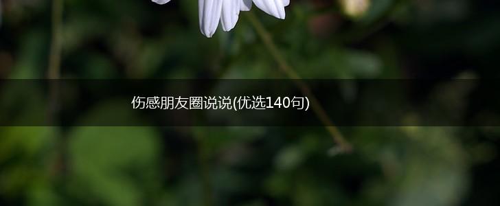 伤感朋友圈说说(优选140句),第1张