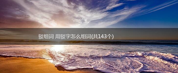 驳组词 用驳字怎么组词(共143个),第1张