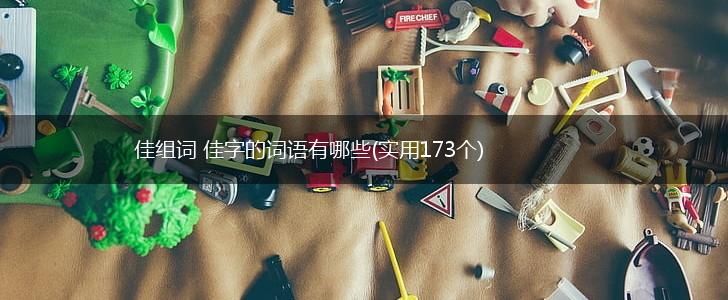 佳组词 佳字的词语有哪些(实用173个),第1张