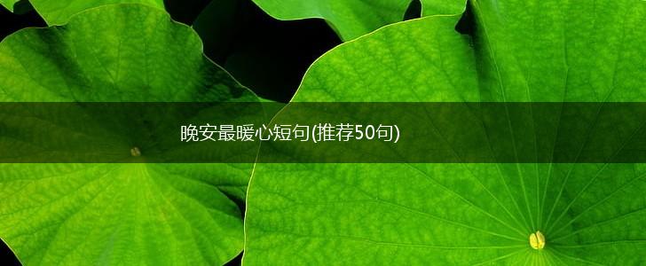 晚安最暖心短句(推荐50句),第1张