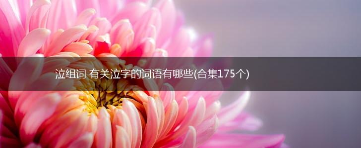 泣组词 有关泣字的词语有哪些(合集175个),第1张