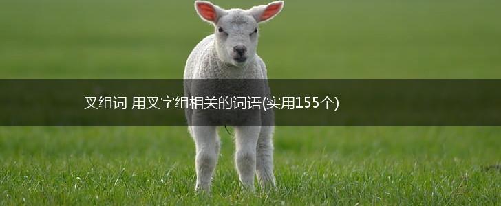 叉组词 用叉字组相关的词语(实用155个),第1张