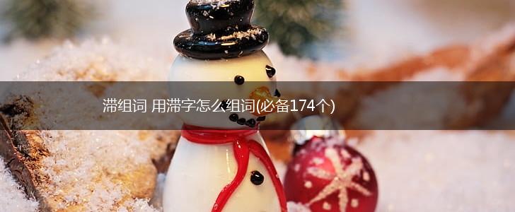 滞组词 用滞字怎么组词(必备174个),第1张