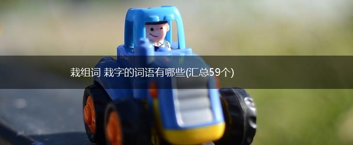 栽组词 栽字的词语有哪些(汇总59个),第1张