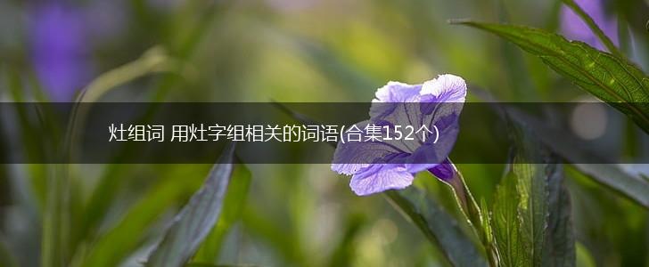 灶组词 用灶字组相关的词语(合集152个),第1张