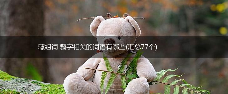骤组词 骤字相关的词语有哪些(汇总77个),第1张