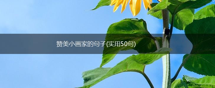 赞美小画家的句子(实用50句),第1张