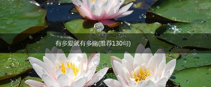 有多爱就有多痛(推荐130句),第1张