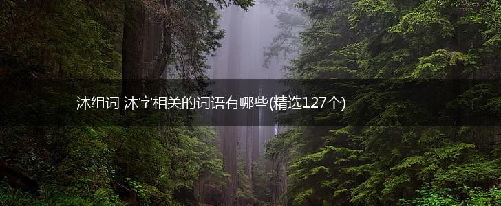 沐组词 沐字相关的词语有哪些(精选127个),第1张