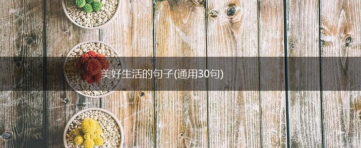美好生活的句子(通用30句),第1张