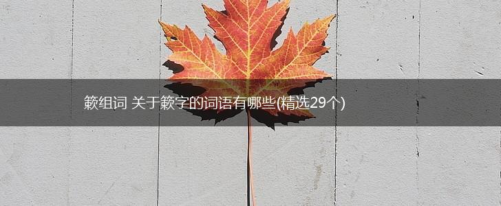 簌组词 关于簌字的词语有哪些(精选29个),第1张