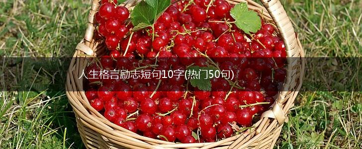 人生格言励志短句10字(热门50句),第1张