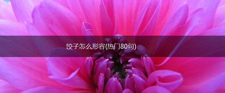 饺子怎么形容(热门80句),第1张