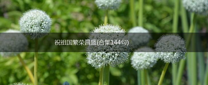 祝祖国繁荣昌盛(合集144句),第1张