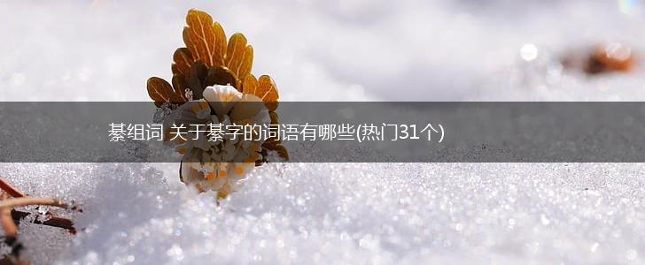 綦组词 关于綦字的词语有哪些(热门31个),第1张