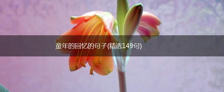 童年的回忆的句子(精选149句),第1张