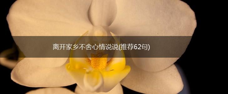 离开家乡不舍心情说说(推荐62句),第1张