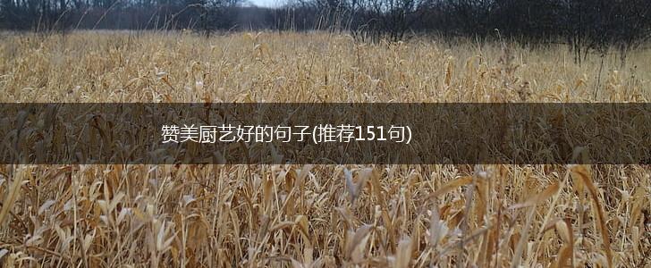 赞美厨艺好的句子(推荐151句),第1张