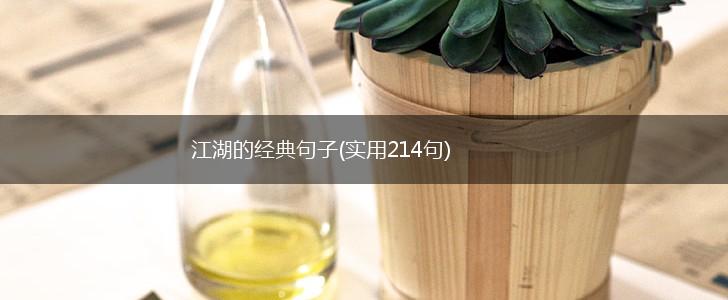 江湖的经典句子(实用214句),第1张