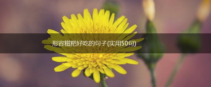 形容糍粑好吃的句子(实用50句),第1张