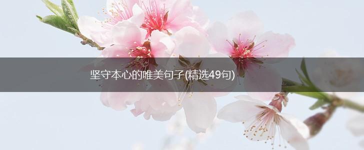 坚守本心的唯美句子(精选49句),第1张