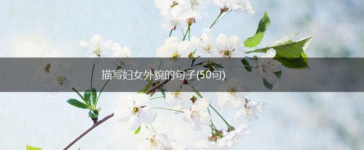 描写妇女外貌的句子(50句),第1张