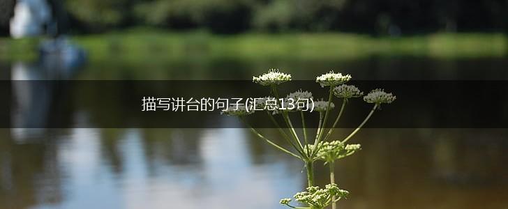 描写讲台的句子(汇总13句),第1张