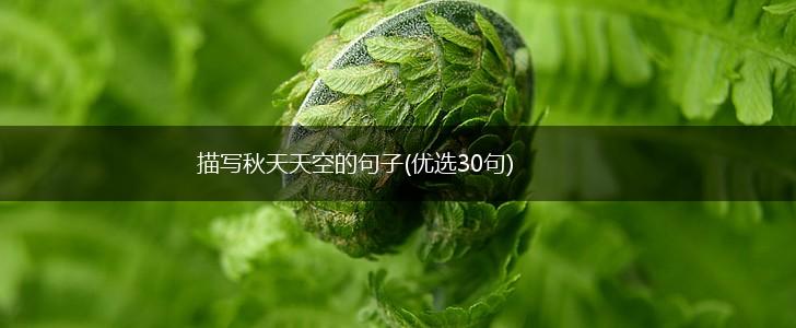 描写秋天天空的句子(优选30句),第1张