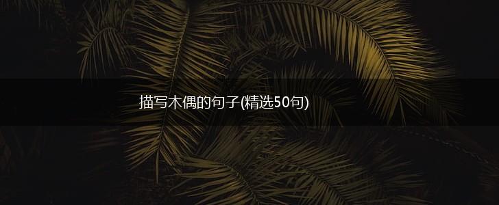 描写木偶的句子(精选50句),第1张