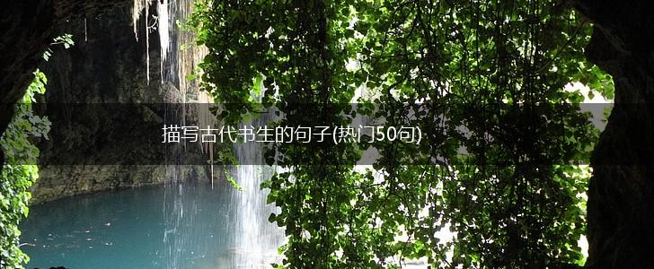 描写古代书生的句子(热门50句),第1张