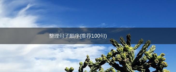整理句子顺序(推荐100句),第1张