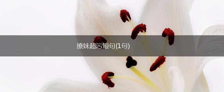 撩妹超污短句(1句),第1张