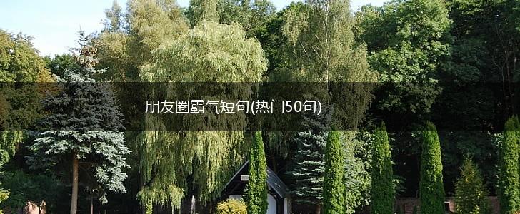 朋友圈霸气短句(热门50句),第1张