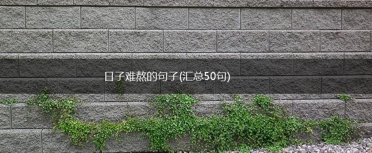 日子难熬的句子(汇总50句),第1张