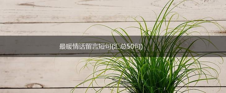 最暖情话留言短句(汇总50句),第1张