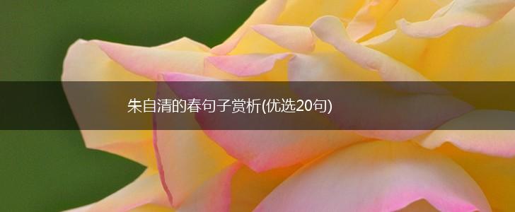 朱自清的春句子赏析(优选20句),第1张