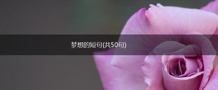 梦想的短句(共50句),第1张